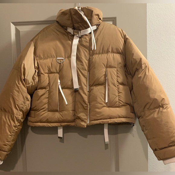 Shoreditch Ski Club Laurel Quilted Puffer Jacket Caramel/Brown Size Small NWT - Picture 4 of 14